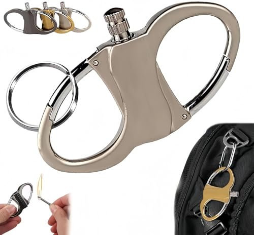 Générique Briquet Porte Clés, Allumettes étanches, Kit D'allumage d'urgence Portable for L'alpinisme, Kit D'allumage de Feu en Pierre et Acier for Camping, Voiture et Maison