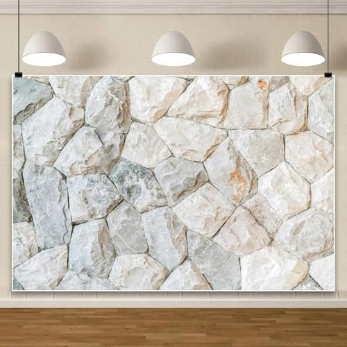 Steinmauer-Hintergrund, natürliche Felswand, strukturierte Steinmauer für den Außenbereich, Urlaubsparty, Retro-Garten, Geburtstag, Fotografie-Hintergrund 350x230cm