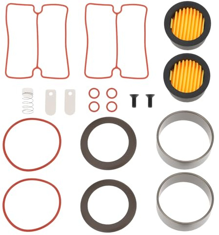 The Lord of the Tools Kit de Réparation pour Compresseur D'air Silencieux sans Huile 19 Pièces Compatible avec Compresseur D'air 550 W