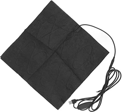 Fafeicy Elektrisches Heizkissen, Kohlefaser, 3 Temperatureinstellungen, 30 X 30 Cm Heizkissen für Heimbüro und Haustierbett