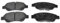 Blue Print ADT342155 Brake Pad Set, pack of four