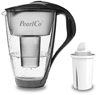 PearlCo, caraffa filtrante per l'acqua, cartuccia per filtro inclusa (compatibile con Brita® Classic) - anthracite