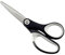 Leitz Titan Schere, Hochwertige Haushaltsschere mit ergonomischem Griff, Klingen aus rostfreiem Stahl, Für zu Hause, Büro und Schule, Länge 15 cm, Schwarz, 54156095
