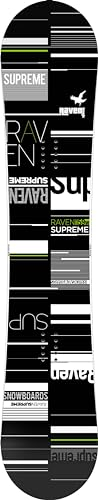 RAVEN Snowboard Supr Black/Green (158cm Wide)