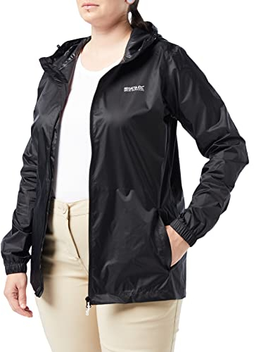 Regatta Wmn Pk It Jkt III Veste imperméable Femme Black FR : 5XL (Taille Fabricant : 26)