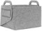 Rubberneck Allzweckkorb aus Filz, Faltbare Aufbewahrungstasche mit Zwei Henkeln, Maße: 36 x 25 x 23 cm, Grau