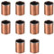 sourcing map Hülsenlager 10mm Bohrung x 12mm Außendurchmesser x 15mm Länge Gleitlager gewickelt ölfreie Buchsen 10 Stück