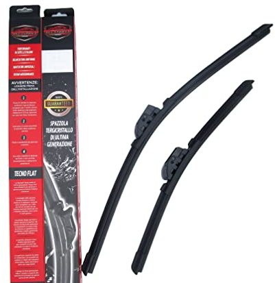Scheibenwischer Vorne Kompatibel mit FIAT GRANDE PUNTO, PUNTO EVO und PUNTO ABARTH ab 10/2005, 65 cm und 38 cm - Neues Aero-Flat-Set