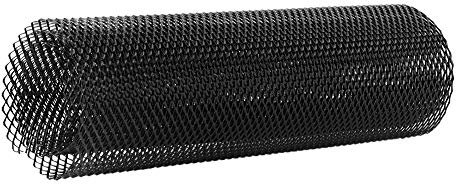 Qiilu Kühlergrill, 4 x 8 mm, aus Aluminiumlegierung, Universal, Rhumic Gitter für Stoßstange (schwarz)