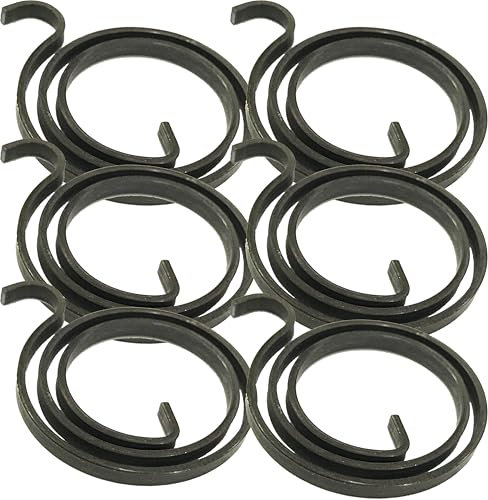 2.5 Turns Door Handle Spring Replacement Parts, 3mm Thick, for Hardware Repair (6 Springs)
