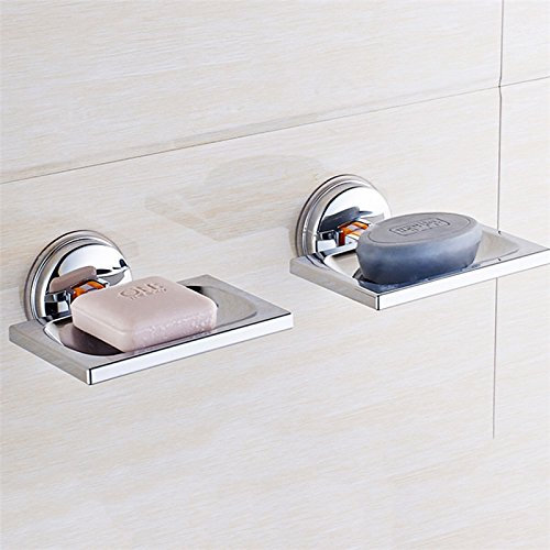 RanDal Verchromte Classic Badezimmer Duschwanne Seifenschalenhalter Korb Saugnapf - Rund