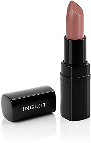 INGLOT LipSatin Lipstick 340 Nude 4.5 g | Creamy, highly pigmented lip colour with a comfortable feel; alcohol-free; suits all skin types
