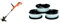 BLACK+DECKER Coupe-Bordures Filaire 550W, Coupe-Bordures Electrique 28 cm & Lot de 3 Bobines de Rechange pour Coupe-Bordures, Bobine Reflex Plus A Déroulement Automatique, 3 x 10 m, ⌀1,5 mm