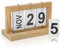 Holz Ewiger Kalender 20,3 x 8,8 x 12 cm Separate Flipcharts Clamshell Tisch Kalender, Monats Datums Anzeige Ewige Tischdekoration