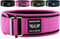 WARM BODY COLD MIND Premium Gewichthebergürtel aus Hochwertiger Nylon für Krafttraining - Gym Gürtel für Gewichtheben, Cross Training, Bodybuilding, Fitness (Rosa, L (79-91.5cm))
