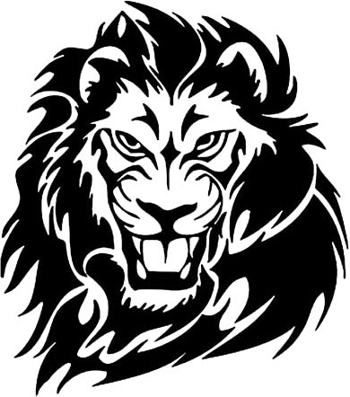 3D Persönlichkeit Autoaufkleber Decal Sticker Löwe Realistisch Aufkleber Wasserdichter PVC Car Dekoration Tier Sticker Auto Karosserie Deko Aufkleber für LKW SUV ATV Geländewagen,30x30cm,Schwarz