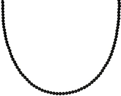 Onyx Kette - Edelstein Kette - Steinkette - Kugelkette 4mm - Edelstein wählbar (Onyx matt)