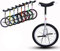 Einrad Einrad 18 Zoll Rad Einrad Auslaufsicheres Butyl-Reifenrad Radfahren Outdoor Sport Fitness Übung Gesundheit für Kinder & Anfänger, 8 Farben optional (Farbe: Weiß, Größe: 18 Inc