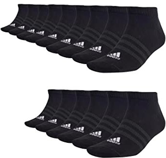 adidas 15 Paar Sportswear Low Cut Sneaker Socken Unisex Kurzsocke, Farbe:Black, Socken & Strümpfe:40-42