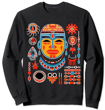 Haida Schmuck und Maske Indianer Tribal Art Style Sweatshirt