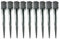 9 x Fence Post Holder 100mm posts Support Drive Down Spike Clamp Grip Galvanised for 100mm x 100mm posts, 750mm spike (4 x 30) Eliza Tinsley Swiftpost, Pack of 9