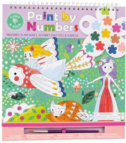 Floss and Ross Paint by Numbers Fairy Tale Theme Arts & Crafts for Kids Eco-Friendly