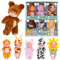 Miunana Mini Bambola Neonato 6 Pezzi Sleeping Dolls Bambini Ragazze Lavabili Realistici Bambolotti in Silicone Bambole Piccole Giocattolo Bamboline in Miniatura per Bambini Ragazzi Ragazze