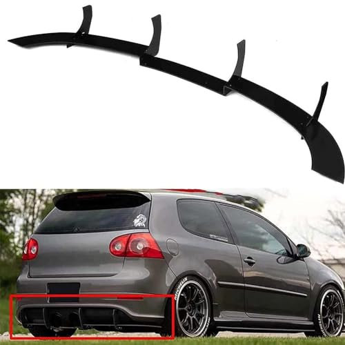 SARUEL Heckstoßstange Diffusor Lippe,kompatibel mit Golf MK5 R32 2005 2006 2007 2008 2009, Auto Body Kit Spoiler Blade Splitter