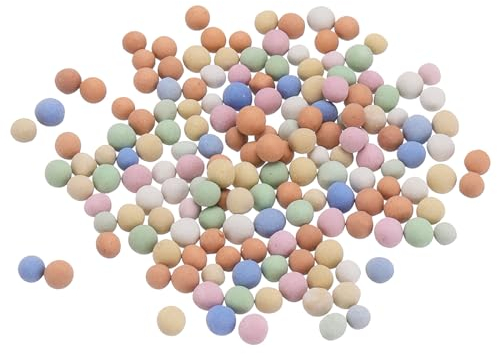 sourcing map Tonkiesel, 2–3 mm, mehrfarbig, Gartenkugeln für Hydrokultur-Anbau, Vasen, Bonsai-Dekor