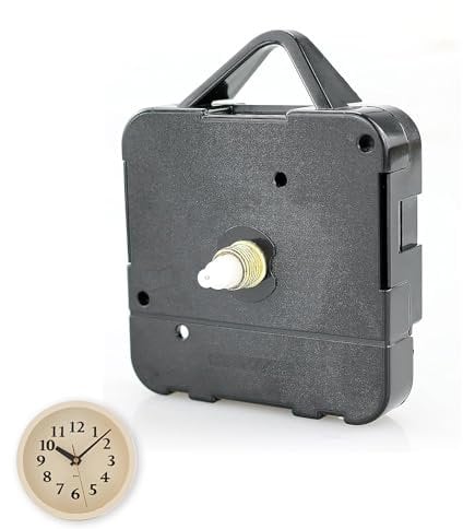 Silent Clock Mechanism Kit - Battery-Powered 12888 Replacement, Easy DIY Clock Repair & Customization, Non-Ticking Quartz Movement for Wall Clocks, Universal Compatibility