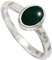 JEWELFORCE 925 Sterling Silber grüner Jade-Edelstein-Ring für Herren und Damen, Stein-Band-Ring, Ring in allen Größen, handgefertigter Schmuck JSR-1080CD_60 (19.1)