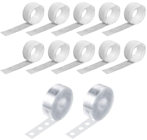 10 Rollos De Pegamento De Puntos, 2 Rollos De Cadena Adhesiva Para Globos, Puntos Adhesivos Para Globos, Cinta Para Arco De Globos, Puntos Adhesivos De Doble Cara, Puntos Adhesivos Fuertes