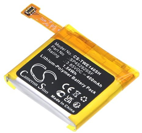 Batteria di ricambio per Ticwatch Pro, Pro 4G PN: Ticwatch SP452929SF 400 mAh/1,54 Wh