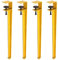 Verstellbare F-förmige Tischbeine, 4 Stück, gelb, kein Stanzen, Design für Arbeitstisch, Couchtisch, Bartisch.
