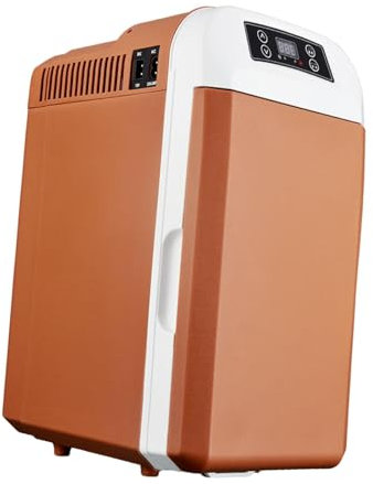 DimyFew 8L Mini refrigerador Compacto Compacto Refinete de Cuidado de la Piel Nevera portátil para Escritorio de Oficina, MarrÓn