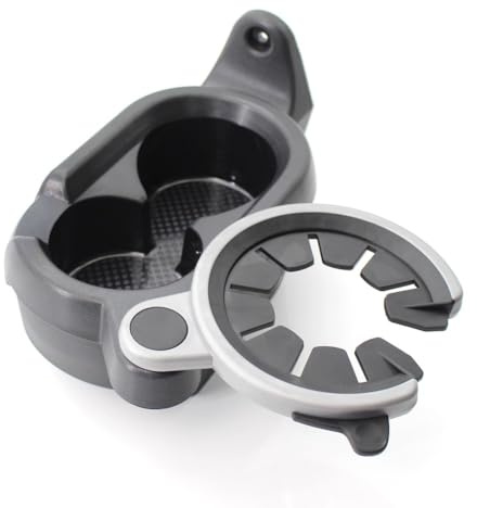 FUANA Portabicchieri auto per Smart Fortwo 451 2007-2014, ricambio per console centrale, OEM A4518100370, nero