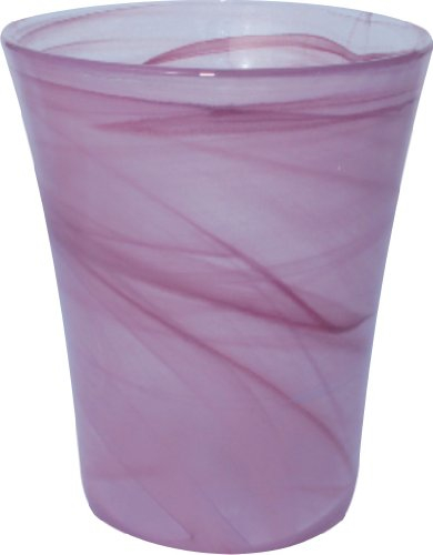 Ecoware 7468V 13.5 cm Internal Diameter Recyclable Glass Flared Orchid Planter (Violet)