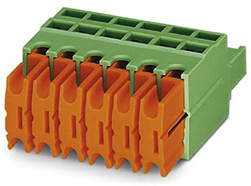 PHOENIX CONTACT QC 1/6-ST-BUS Leiterplattenstecker, Grün, 1mm² Nennquerschnitt, 6 Anzahl der Anschlüsse, QC 1/..-ST-BUS Artikelfamilie, 5mm Rastermaß, 50 Stück