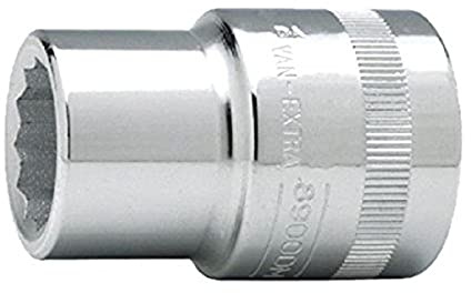 Bahco 8900DM-46 Standard Length Socket, Silver, 3/4-Inch Bi-Hex 46 mm