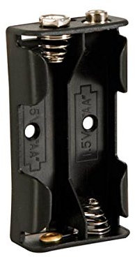 COUPLEUR POUR 2 PILES AA (LR6), AVEC CONTACTS A PRESSION