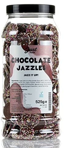 Traditional Chocolate Jazzies Gift Jar from The A-Z Retro Sweet Shop Collection