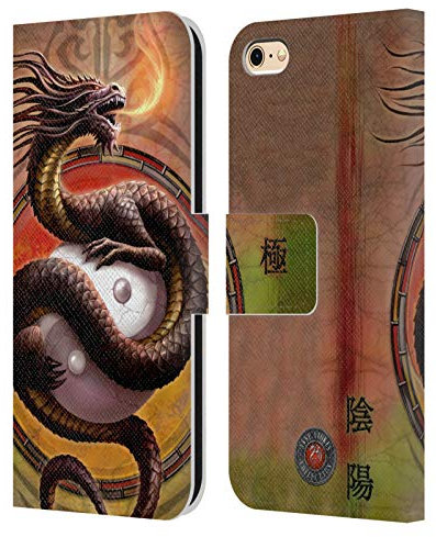 Head Case Designs Officially Licensed Anne Stokes Yin Yang Protector Dragons Leather Book Wallet Case Cover Compatible With Apple iPhone 6 / iPhone 6s