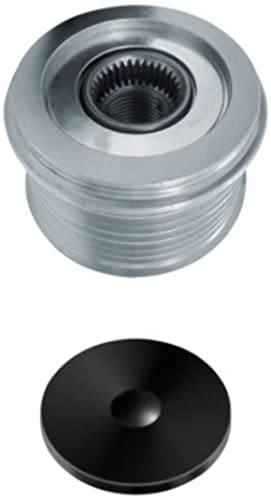 HELLA 9XU 358 039-051 Alternator Freewheel Clutch - Thread Size: M17x1,5 - Number of grooves: 5 - with cap