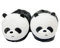 Pantofole Ciabatte Invernali Antiscivolo peluches Animali Kigurumi Imbottite Scarpe Morbido da Carnevale-Large(39-45)-Panda2