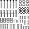 deleyCON VESA Set Viti 66 Pezzi per TV Supporto Televisione Staffa Montaggio a Parete Viti di Fissaggio Viti Tasselli Rondelle M4 M6 M8