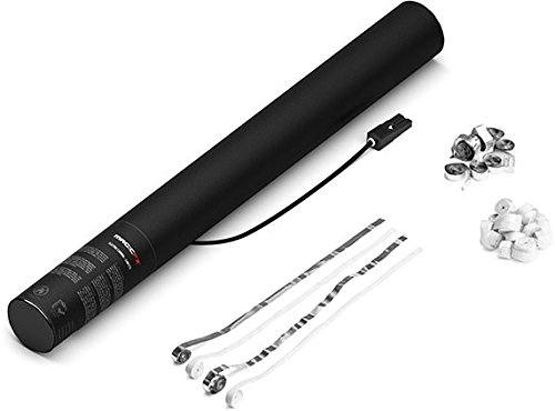 MagicFX Electric Cannon 50cm Met/Str Silber & Weiß - Konfetti