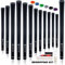 SAPLIZE Rubber Golf Grips, 13 Set with Complete Regripping Kit, Midsize, Golf Club Grip, Black