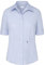 Seidensticker Damen City Uni Bügelfrei Schmal Taillierte Hemdbluse - Slim Fit Kurzarm 100% Baumwolle, Hellblau, 34 EU