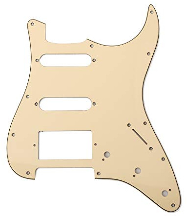 Alnicov E-Gitarren-Schlagbrett, SSH, 3-lagiges Schlagbrett, für Stratocaster/E-Gitarren-Teile, Ocker
