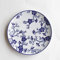 MCWJ Plato decorativo de cerámica Jingdezhen azul y blanco creativo plato plato de cerámica colgante en la pared occidental plato de postre para hornear, plato decorativo de 27 cm